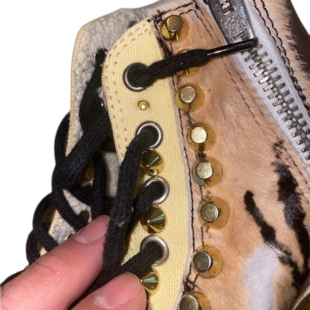 Golden Goose Francy tiger print pony hair high top sneakers - Picture 16 of 16